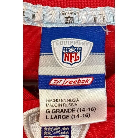 Kansas City Chiefs #31 Holmes Youth Netted Reebok Jersey Size Large - Picture 4 of 9